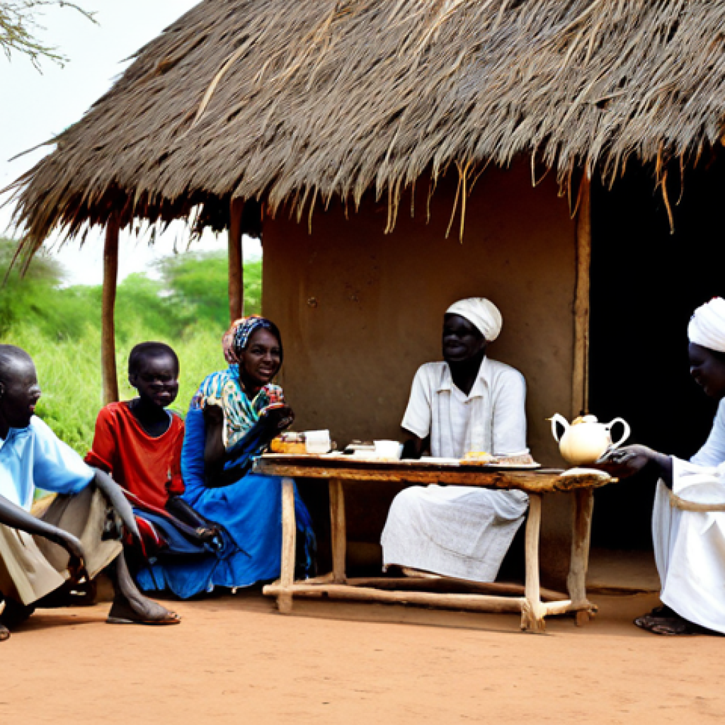 남수단 한국인 여행자 후기 - South Sudanese Hospitality**

"A small, humble home in a South Sudanese village. A family, fully clo...