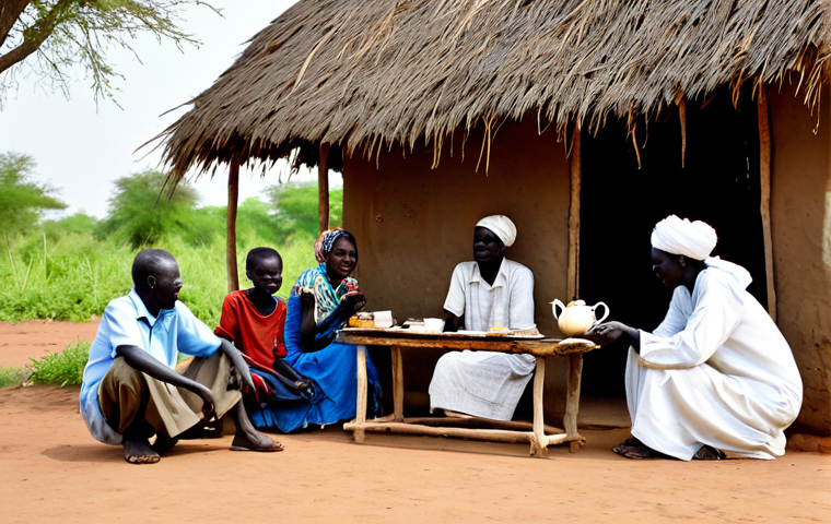 남수단 한국인 여행자 후기 - South Sudanese Hospitality**

"A small, humble home in a South Sudanese village. A family, fully clo...