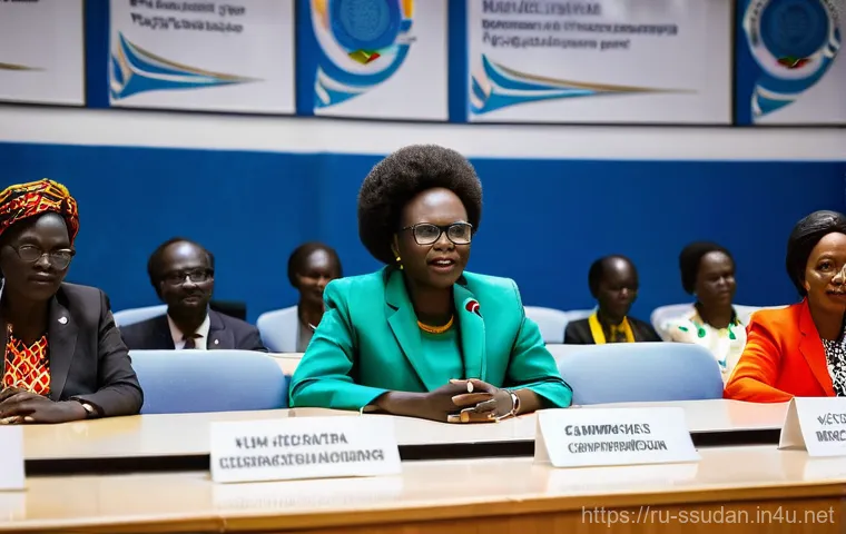 남수단 여성 정치인 - **Prompt:** A compelling image depicting the resilience and leadership of South Sudanese women in a ...