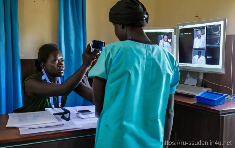 남수단의 현대식 병원 시설 - A powerful, hopeful image depicting the dedicated work of international and local medical personnel ...